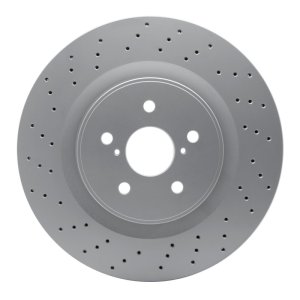 Lexus IS F Brake Rotor (1) - Front - R1 Concepts - GeoSPEC Coated Rotor - Drilled - `08-`14